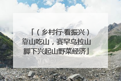 （乡村行·看振兴）靠山吃山，赛罕乌拉山脚下兴起山野菜经济