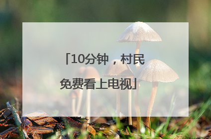 10分钟，村民免费看上电视