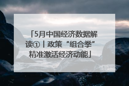 5月中国经济数据解读①丨政策“组合拳”精准激活经济动能