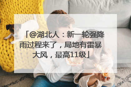 @湖北人：新一轮强降雨过程来了，局地有雷暴大风，最高11级