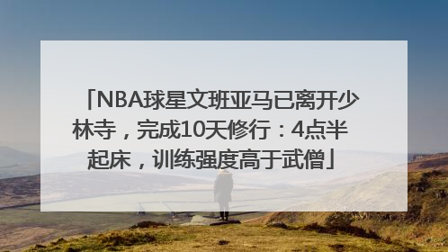 NBA球星文班亚马已离开少林寺，完成10天修行：4点半起床，训练强度高于武僧
