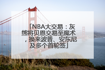 NBA大交易：灰熊将贝恩交易至魔术，换来波普、安东尼及多个首轮签