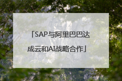 SAP与阿里巴巴达成云和AI战略合作